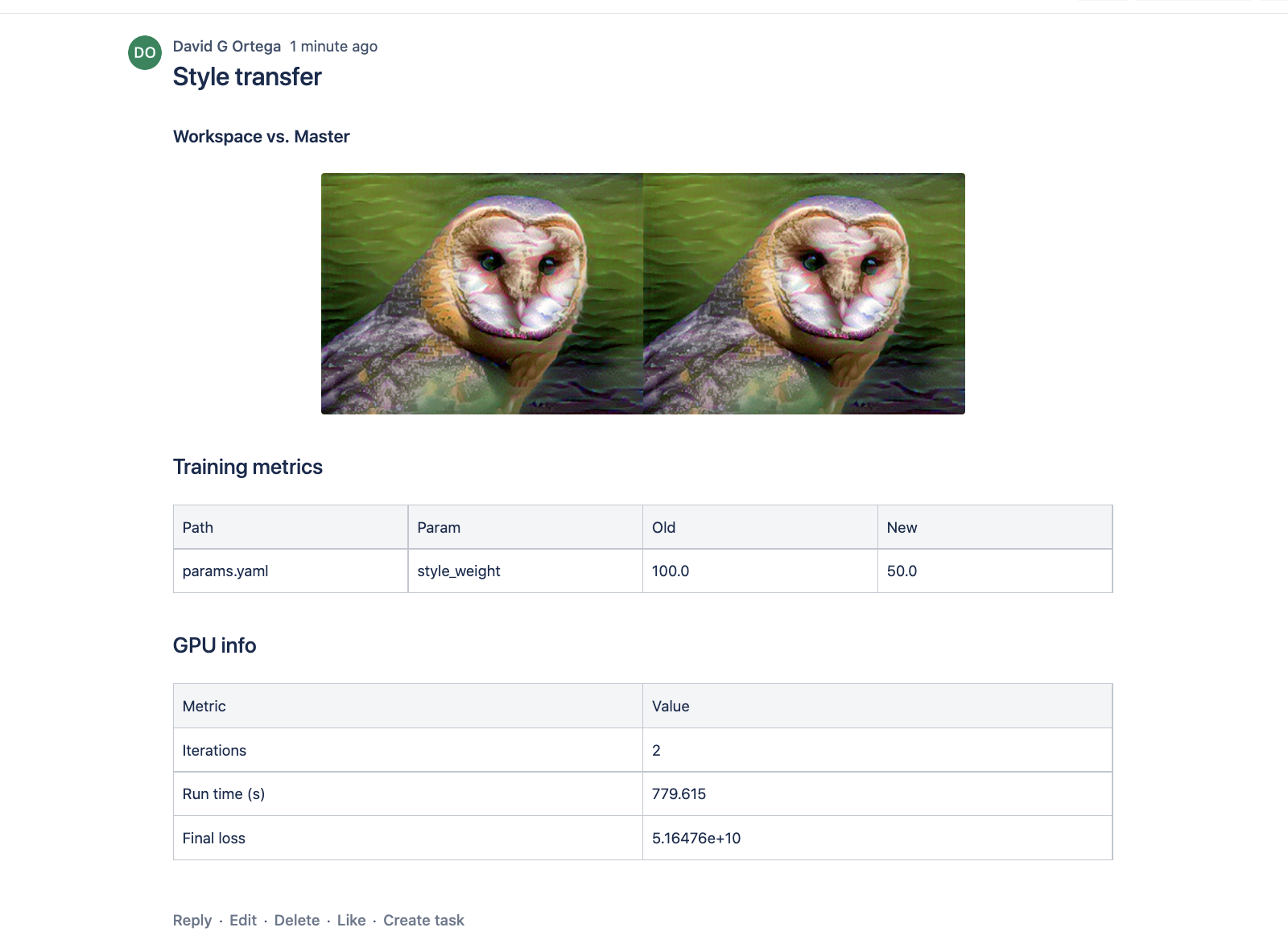 Bitbucket Cloud report example